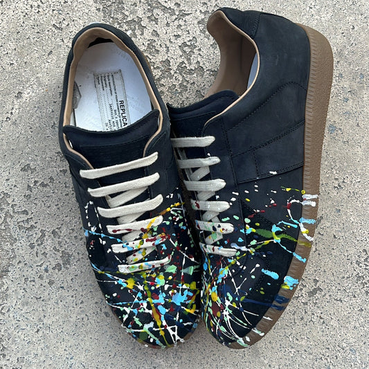 Maison Margiela GAT Paint Splatter Black - EU40.5 / US7.5 / UK6.5