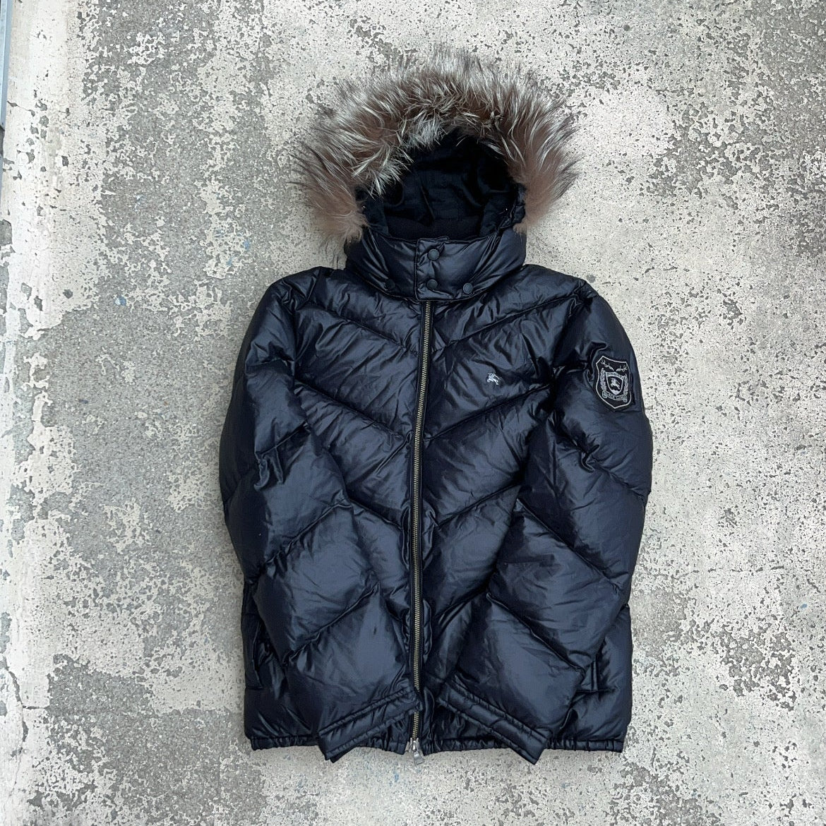 Burberry Black Label Glossy Black Jacket - M - 10th Years Anniversary
