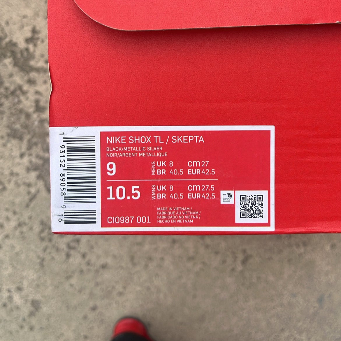 Shox TL Skepta - EU42.5 / US9 / UK8.5