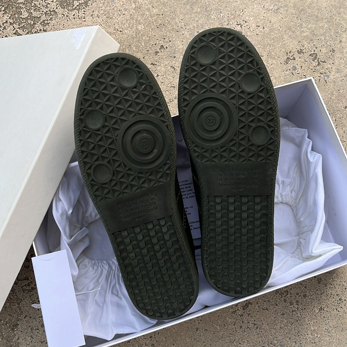 Maison Margiela GAT Distressed Canvas Green - EU41 / US8 / UK7