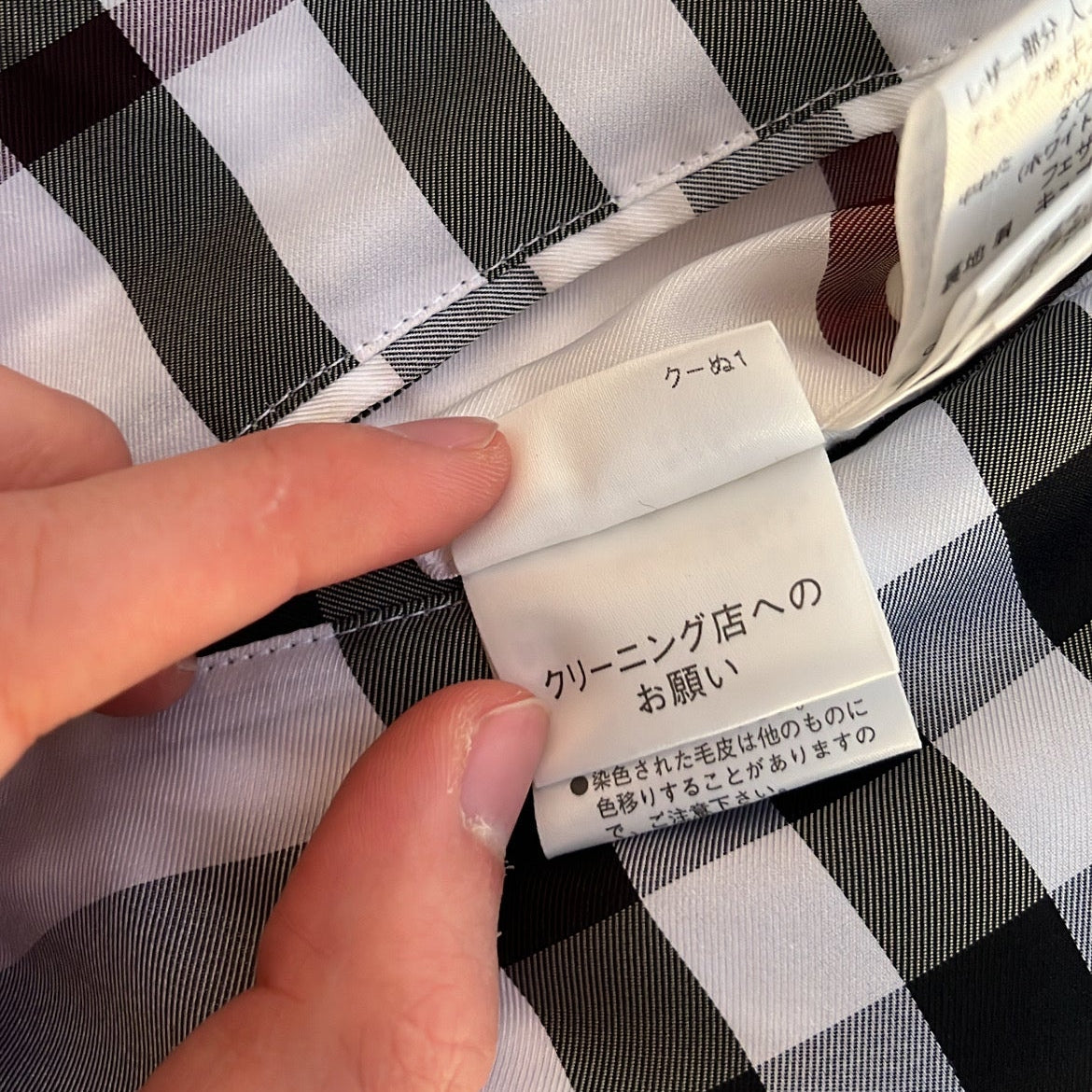 Burberry Black Label Glossy Pink Jacket - M - Real Silver Fox Fur