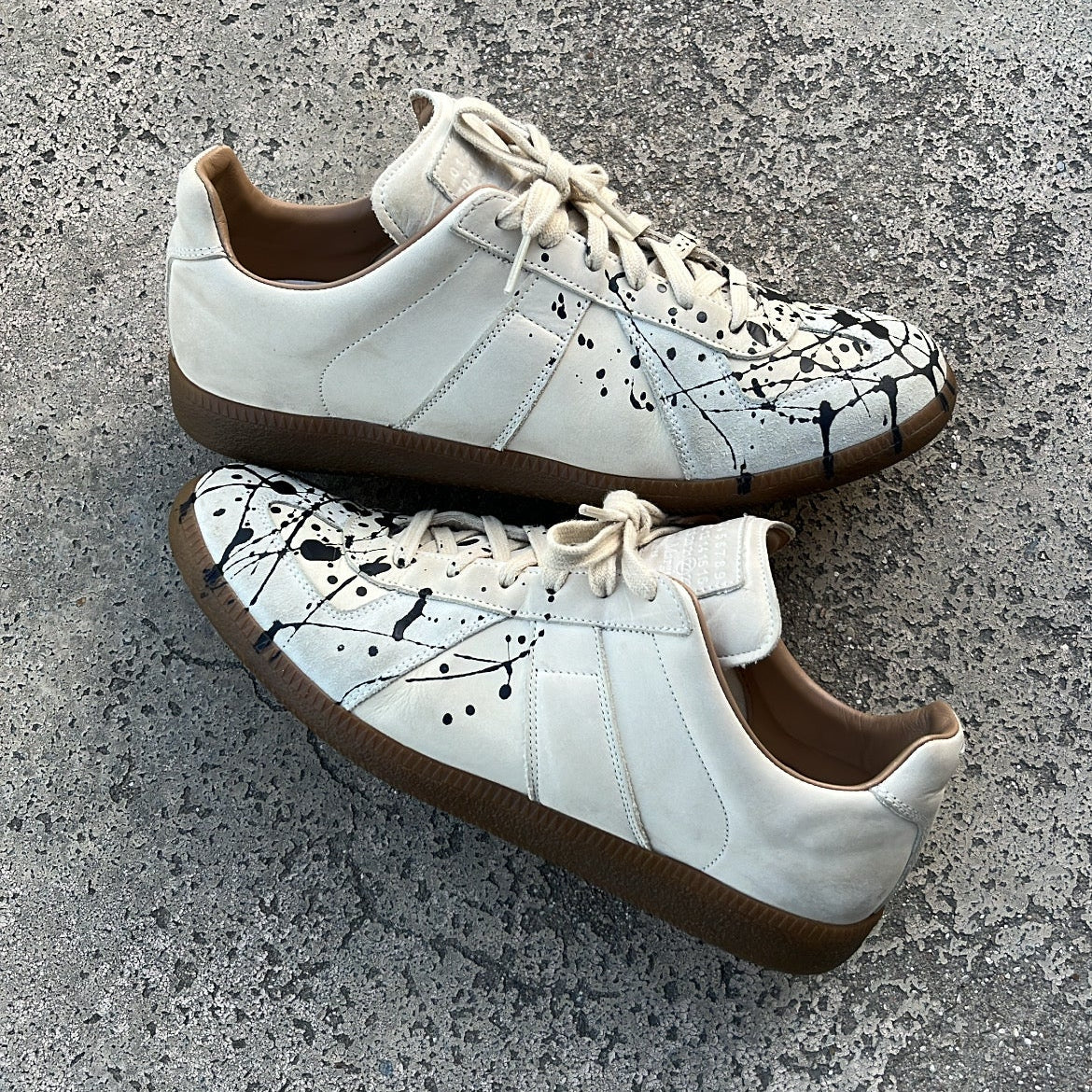 Maison Margiela GAT Paint Splatter Beige - EU42 / US8.5 / UK7.5