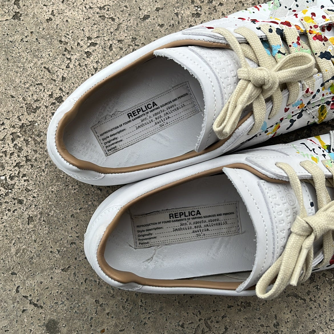 Maison Margiela GAT Paint Splatter White - EU41.5 / US8 / UK7