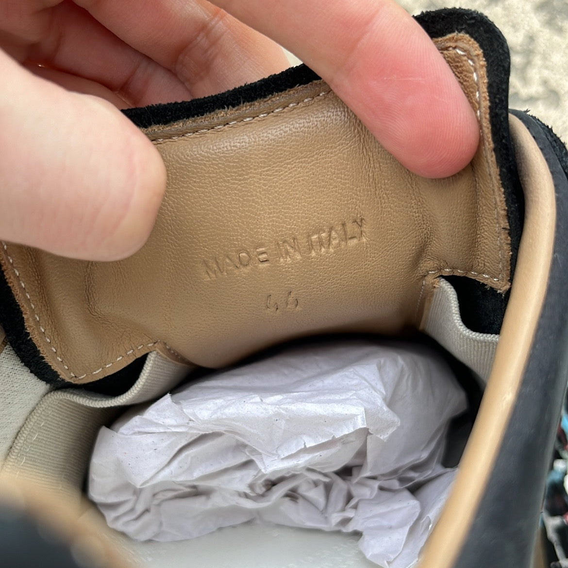 Maison Margiela GAT Paint Splatter Black - EU44 / US10 / UK9