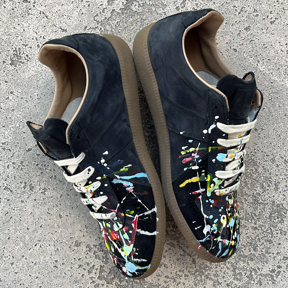 Maison Margiela GAT Paint Splatter Black - EU43 / US9.5 / UK8.5