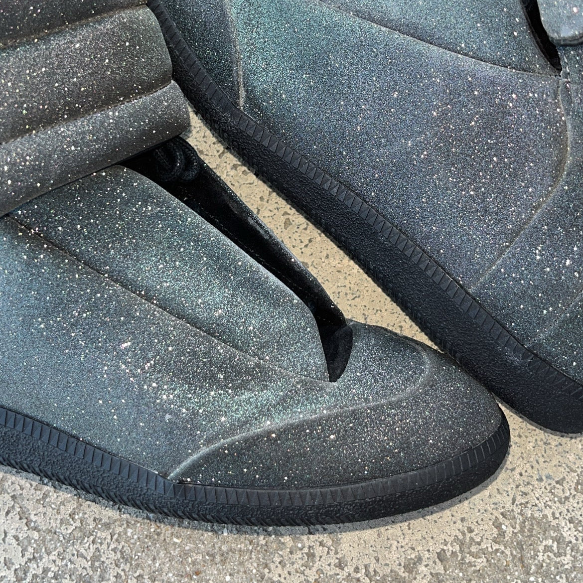 Maison Margiela Future Black Glitter - EU43 / US9.5 / UK8.5