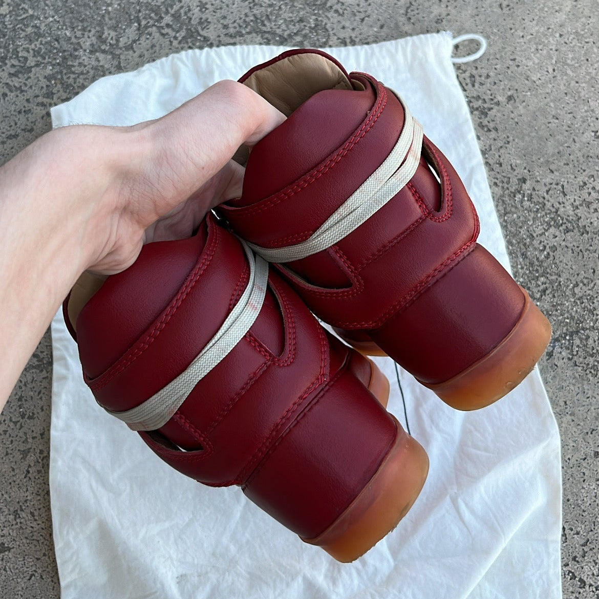 Maison Margiela x H&M High-Top Red - EU41 / US8 / UK7