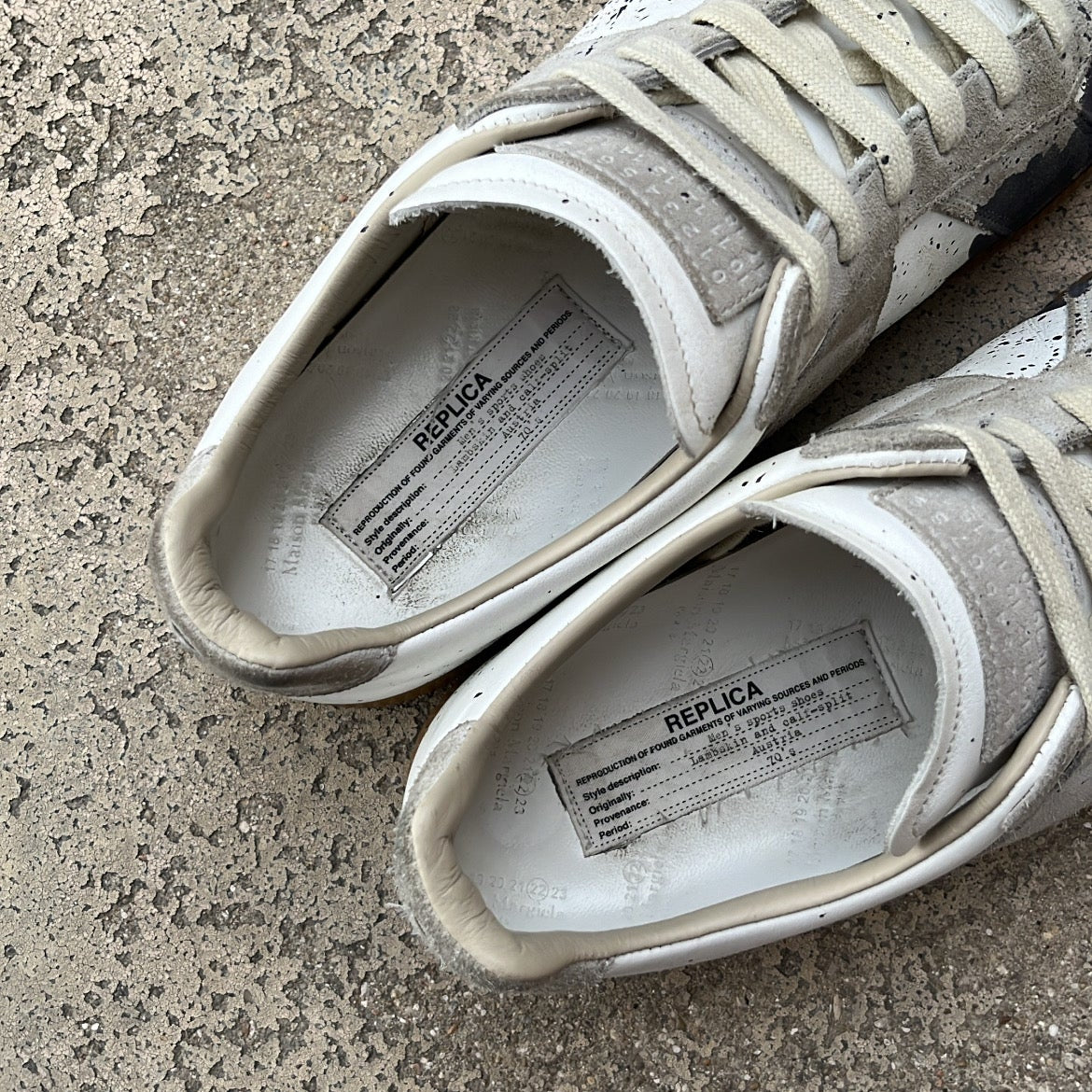 Maison Margiela GAT Paint Splatter Blue - EU43 / US9.5 / UK8.5