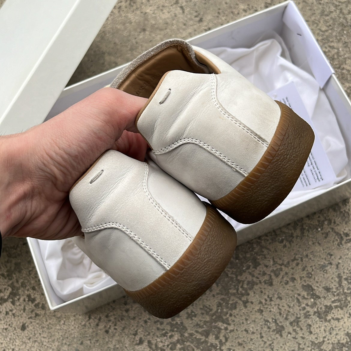 Maison Margiela GAT Paint Splatter White - EU43 / US9.5 / UK8.5