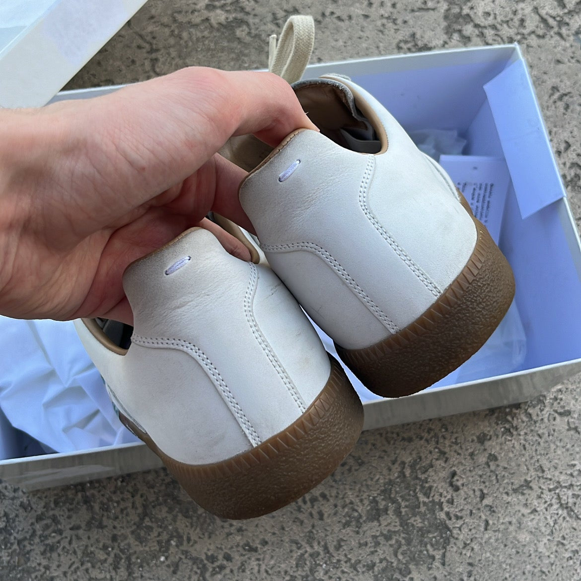 Maison Margiela GAT Paint Splatter White - EU40.5 / US7.5 / UK6.5