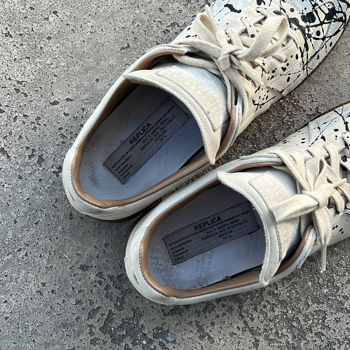 Maison Margiela GAT Paint Splatter Beige - EU42 / US8.5 / UK7.5