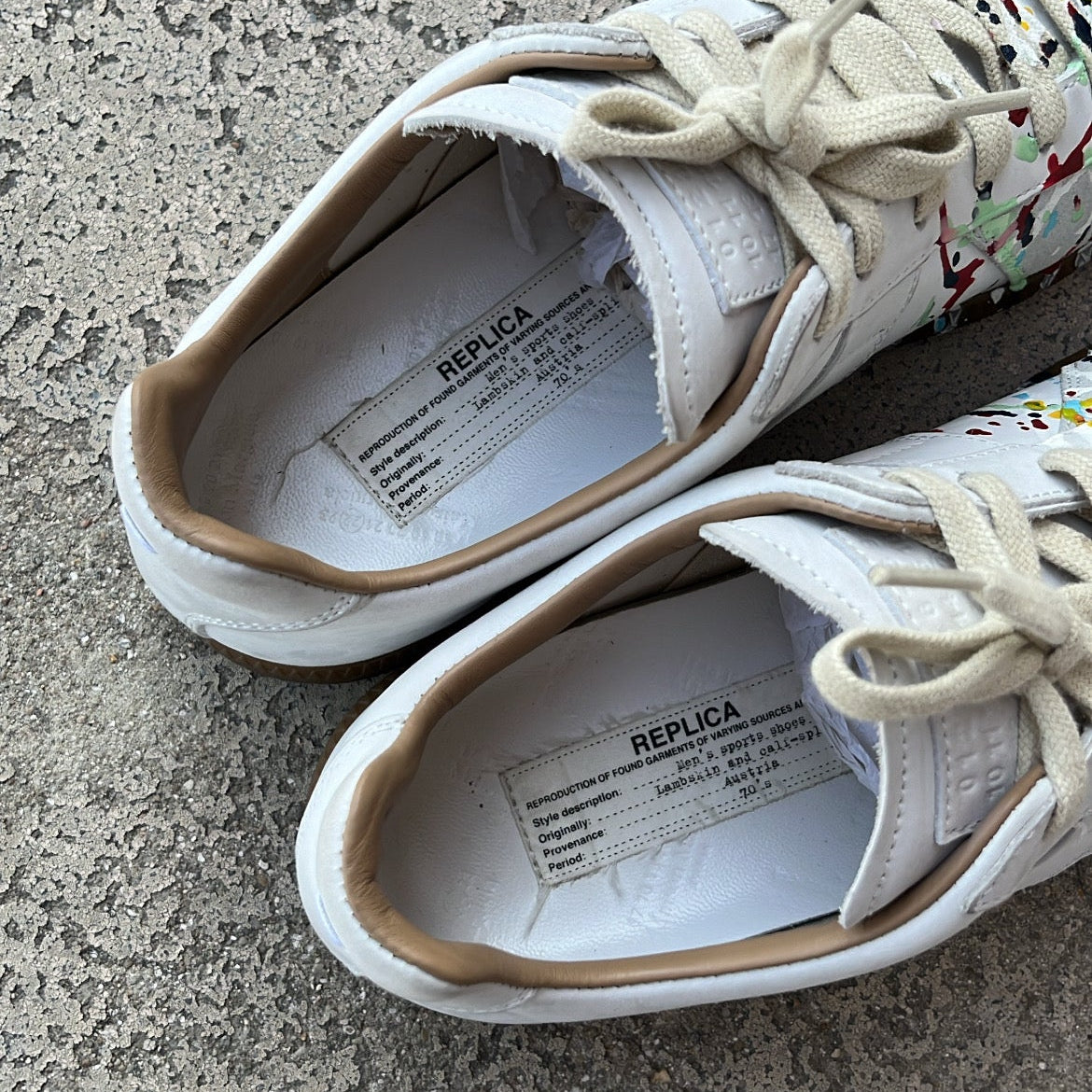 Maison Margiela GAT Paint Splatter White - EU40 / US7 / UK6