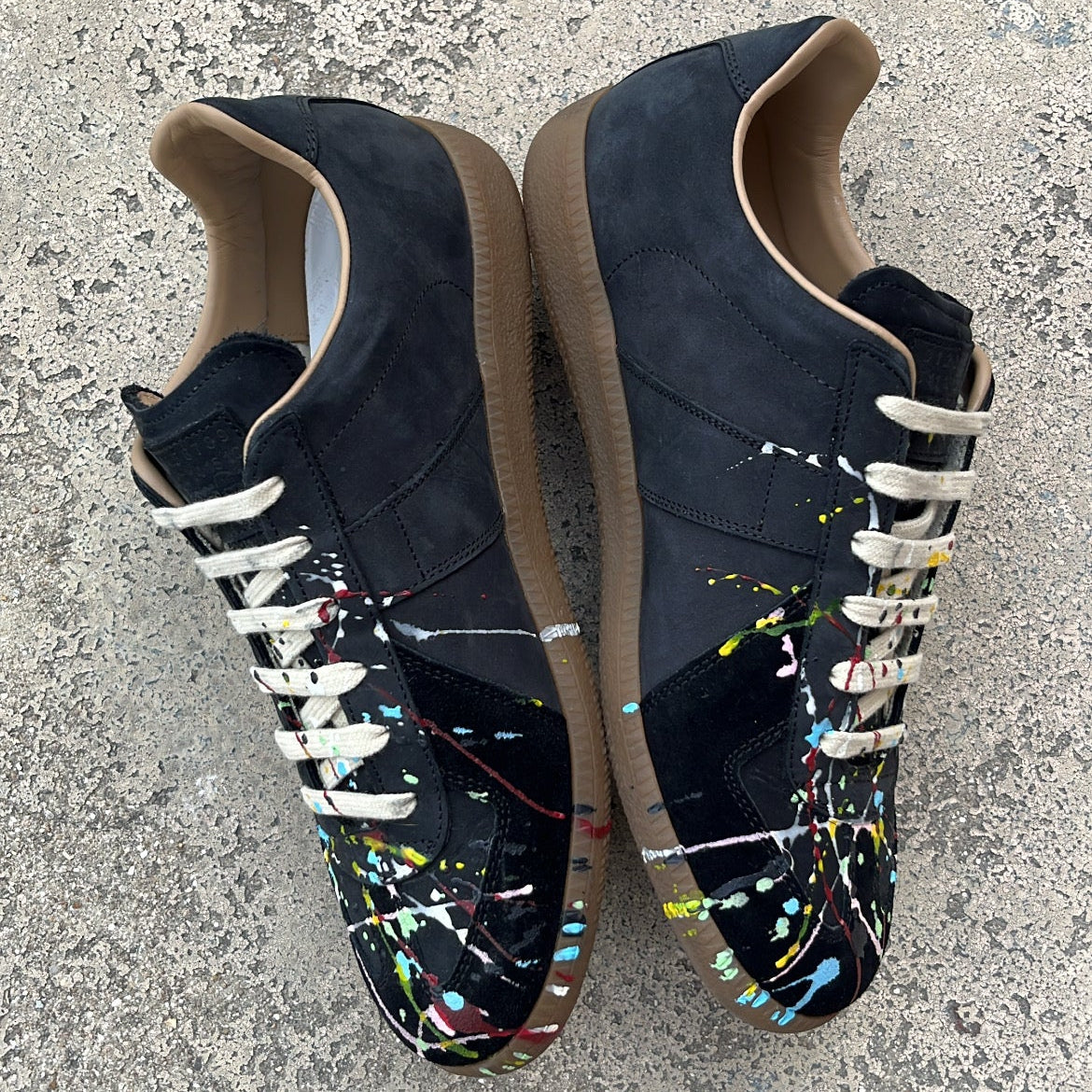 Maison Margiela GAT Paint Splatter Black - EU41.5 / US8.5 / UK7.5