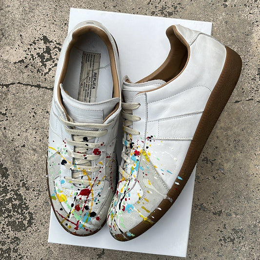 Maison Margiela GAT Paint Splatter White - EU43 / US9.5 / UK8.5