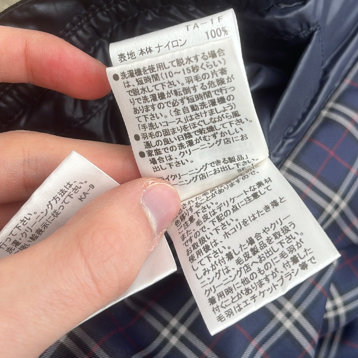 Burberry Black Label Glossy Navy Blue Jacket - M - Real Silver Fox Fur