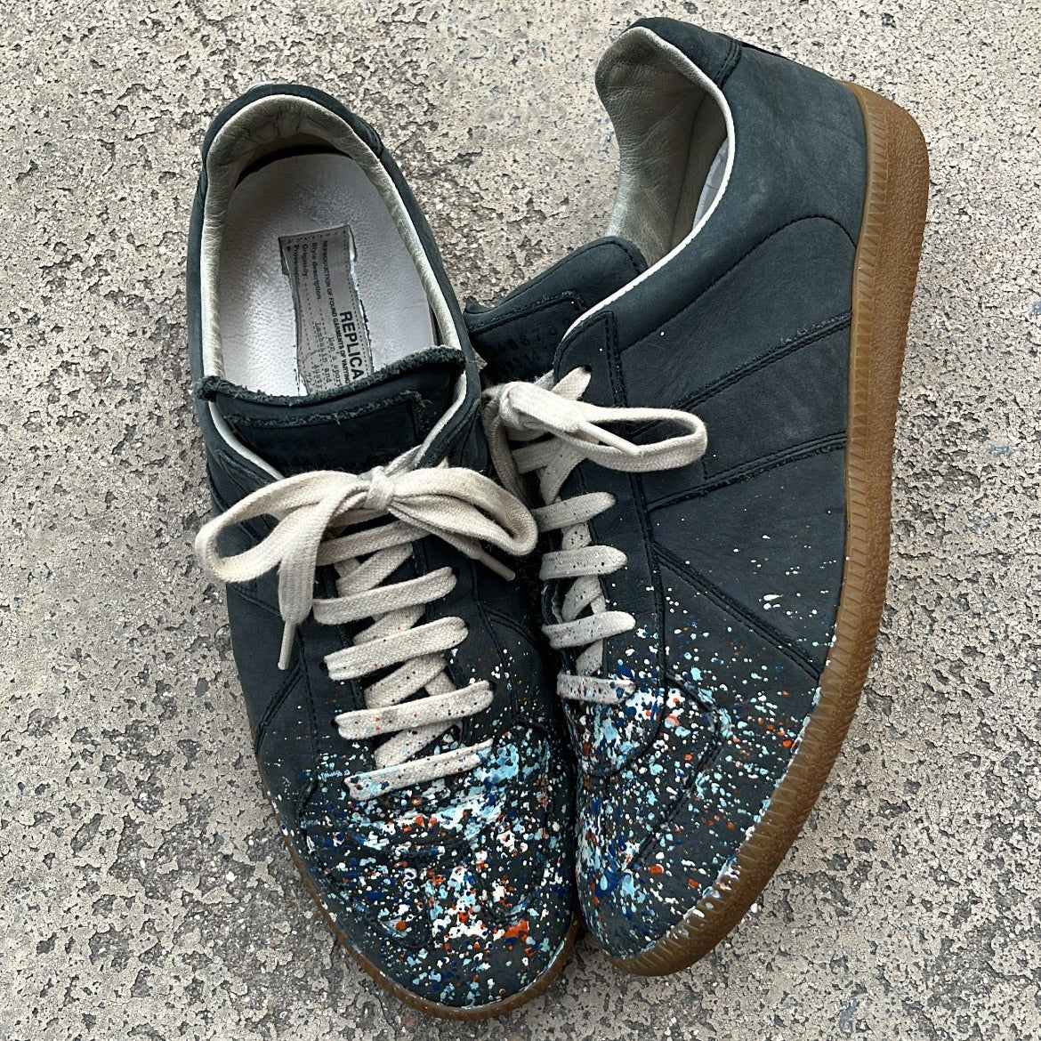 Maison Margiela GAT Paint Splatter Black - EU41 / US8 / UK7