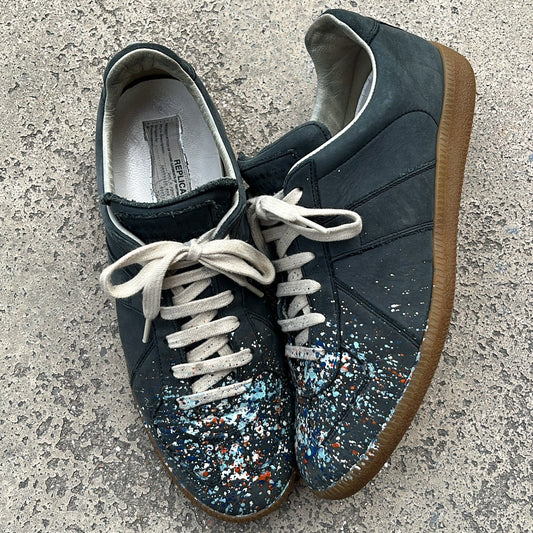 Maison Margiela GAT Paint Splatter Black - EU41 / US8 / UK7