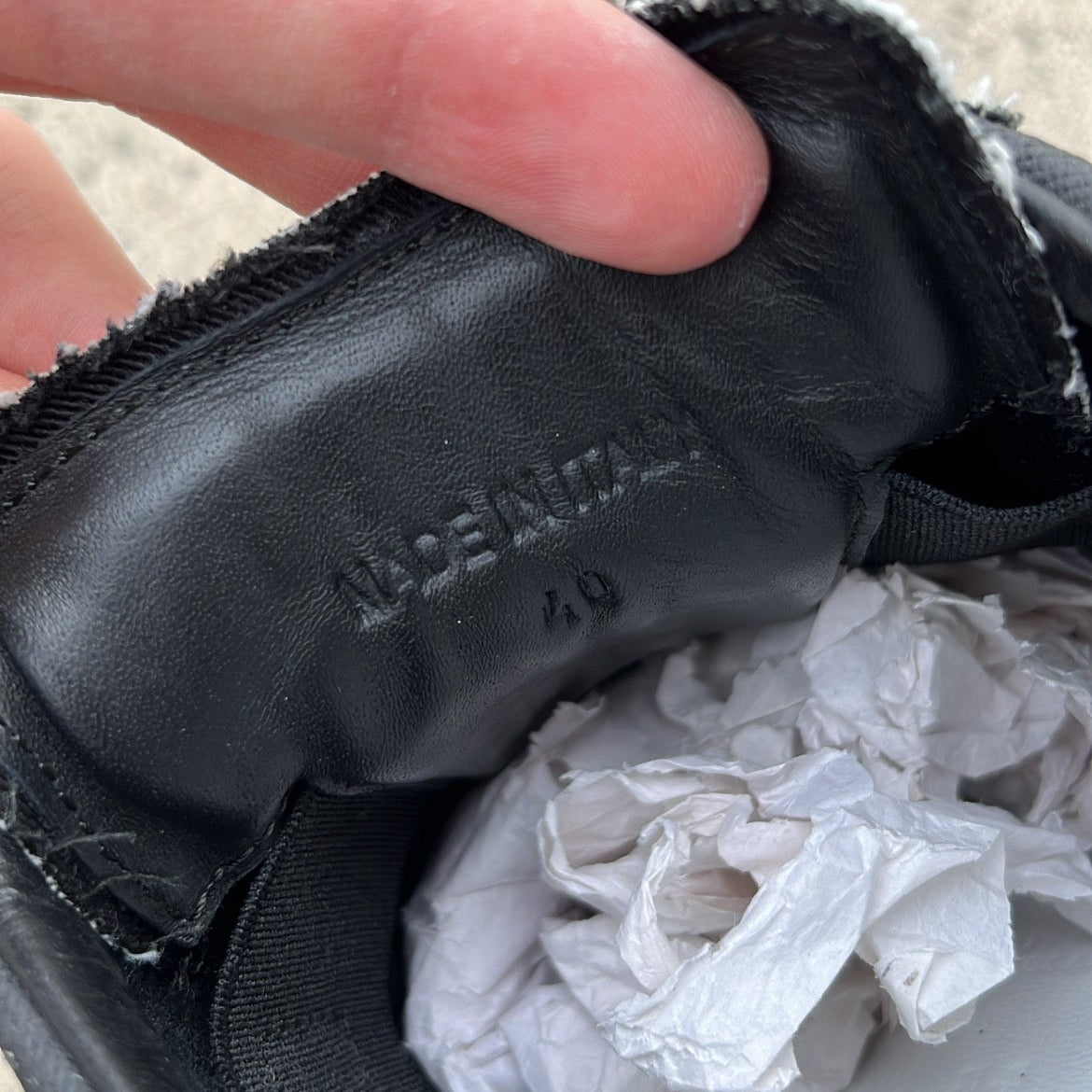 Maison Margiela GAT Paint Splatter Black - EU40 / US7 / UK6