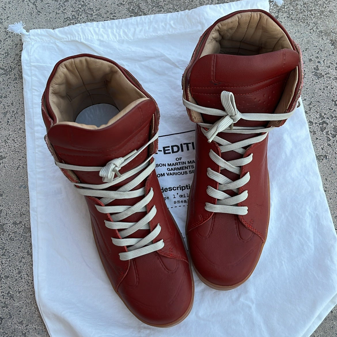 Maison Margiela x H&M High-Top Red - EU44 / US10.5 / UK9.5