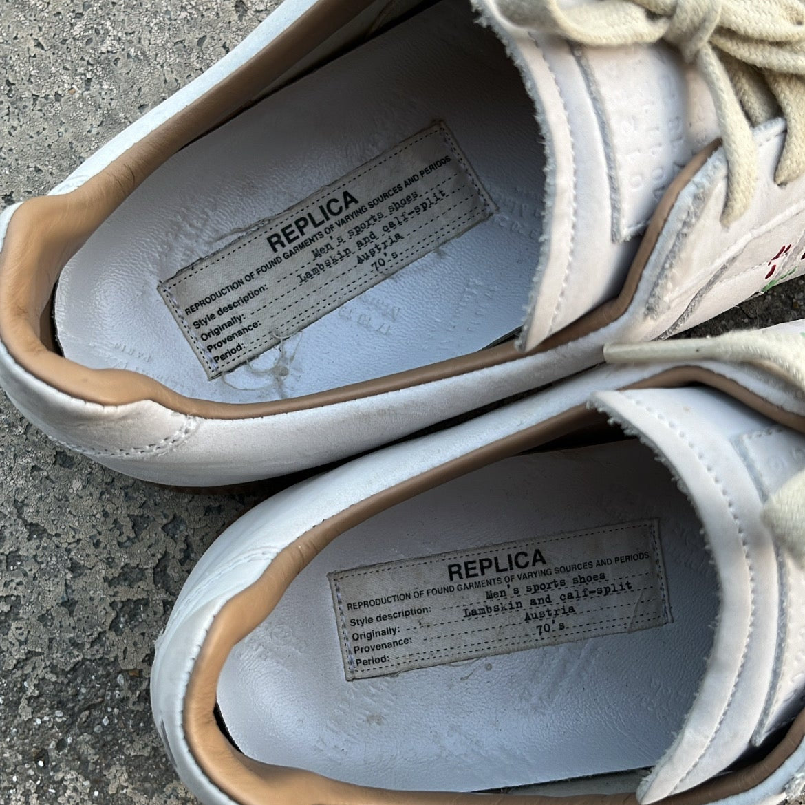 Maison Margiela GAT Paint Splatter White - EU44 / US10 / UK9