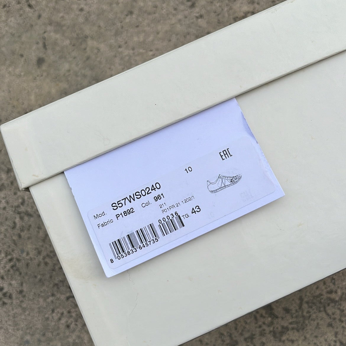 Maison Margiela GAT Paint Splatter White - EU43 / US9.5 / UK8.5