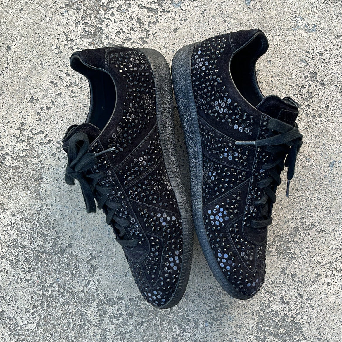 Maison Margiela GAT Swarovski Black Crystal - EU42 / US8.5 / UK7.5