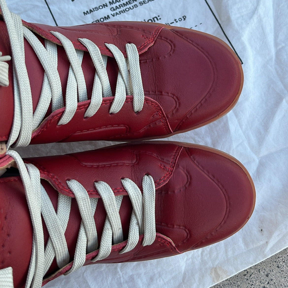 Maison Margiela x H&M High-Top Red - EU41 / US8 / UK7