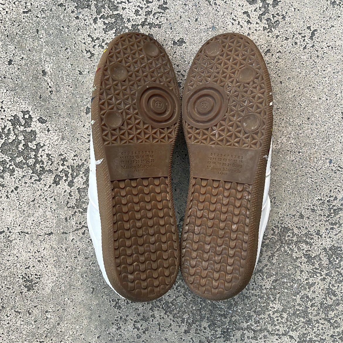 Maison Margiela GAT Paint Splatter White - EU44 / US10 / UK9