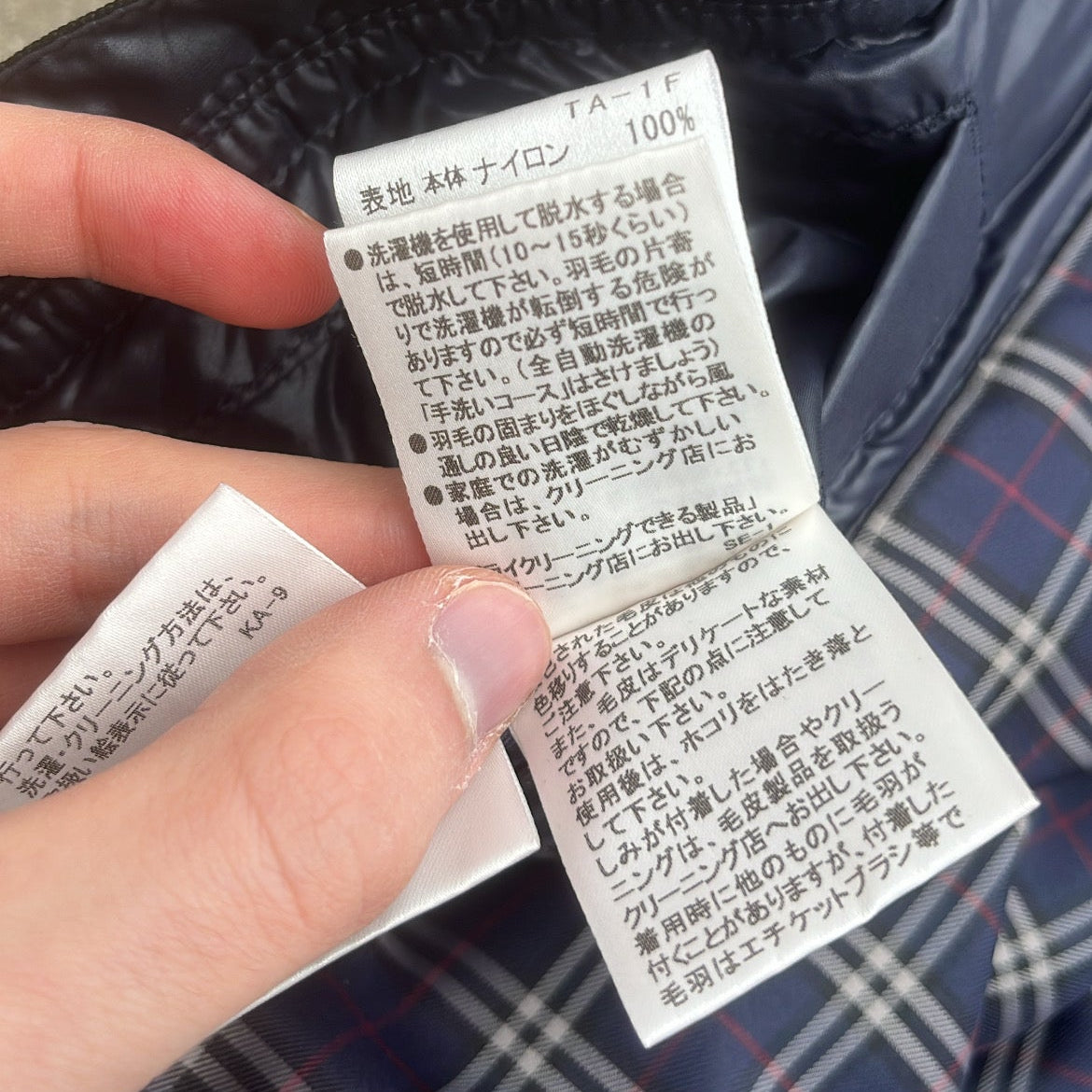 Burberry Black Label Glossy Navy Blue Jacket - M - Real Silver Fox Fur