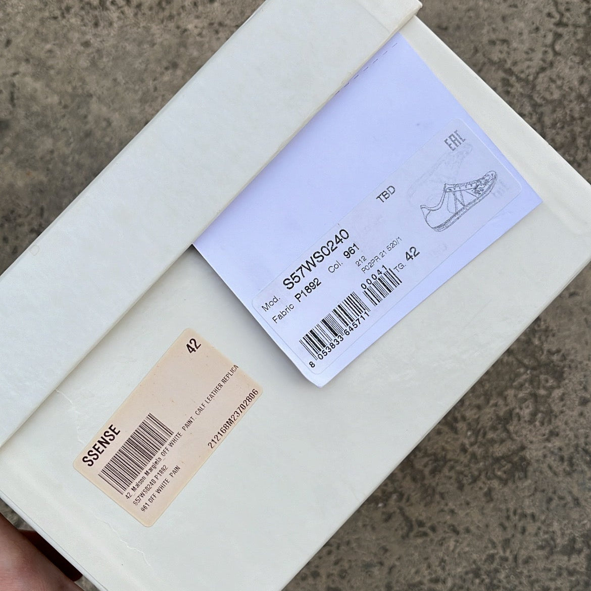 Maison Margiela GAT Paint Splatter White - EU42 / US8.5 / UK7.5