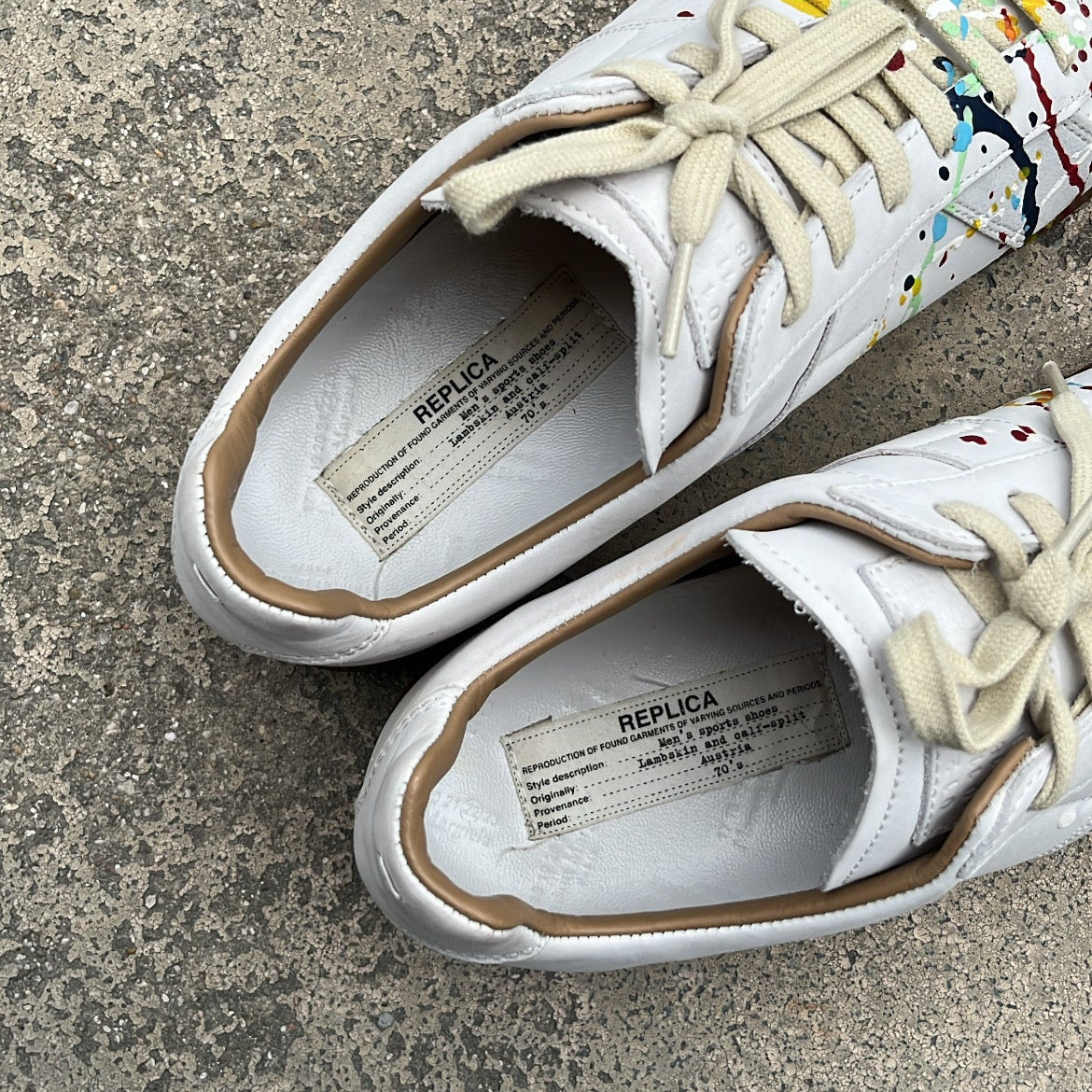 Maison Margiela GAT Paint Splatter White - EU43 / US9.5 / UK8.5