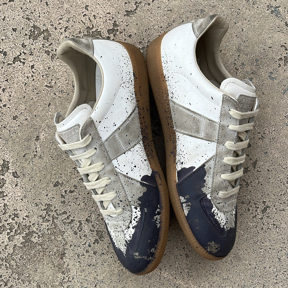 Maison Margiela GAT Paint Splatter Blue - EU43 / US9.5 / UK8.5