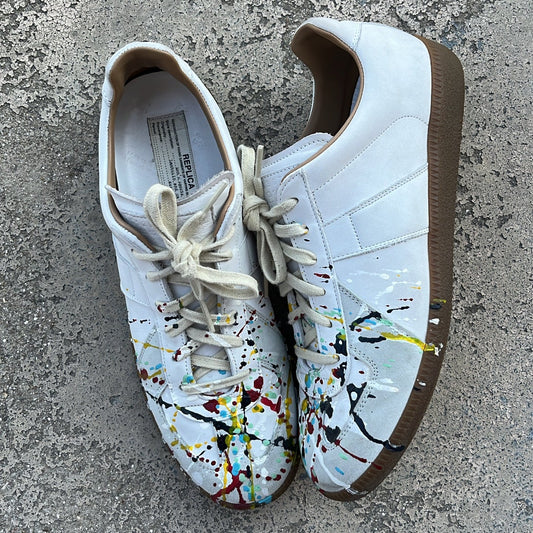 Maison Margiela GAT Paint Splatter White - EU42 / US8.5 / UK7.5