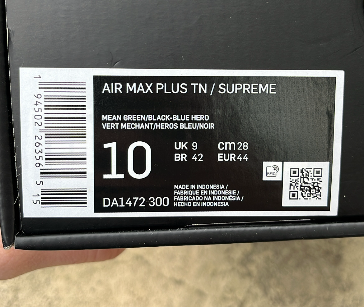 Tn Supreme Green (EU44 / US10 / UK9)