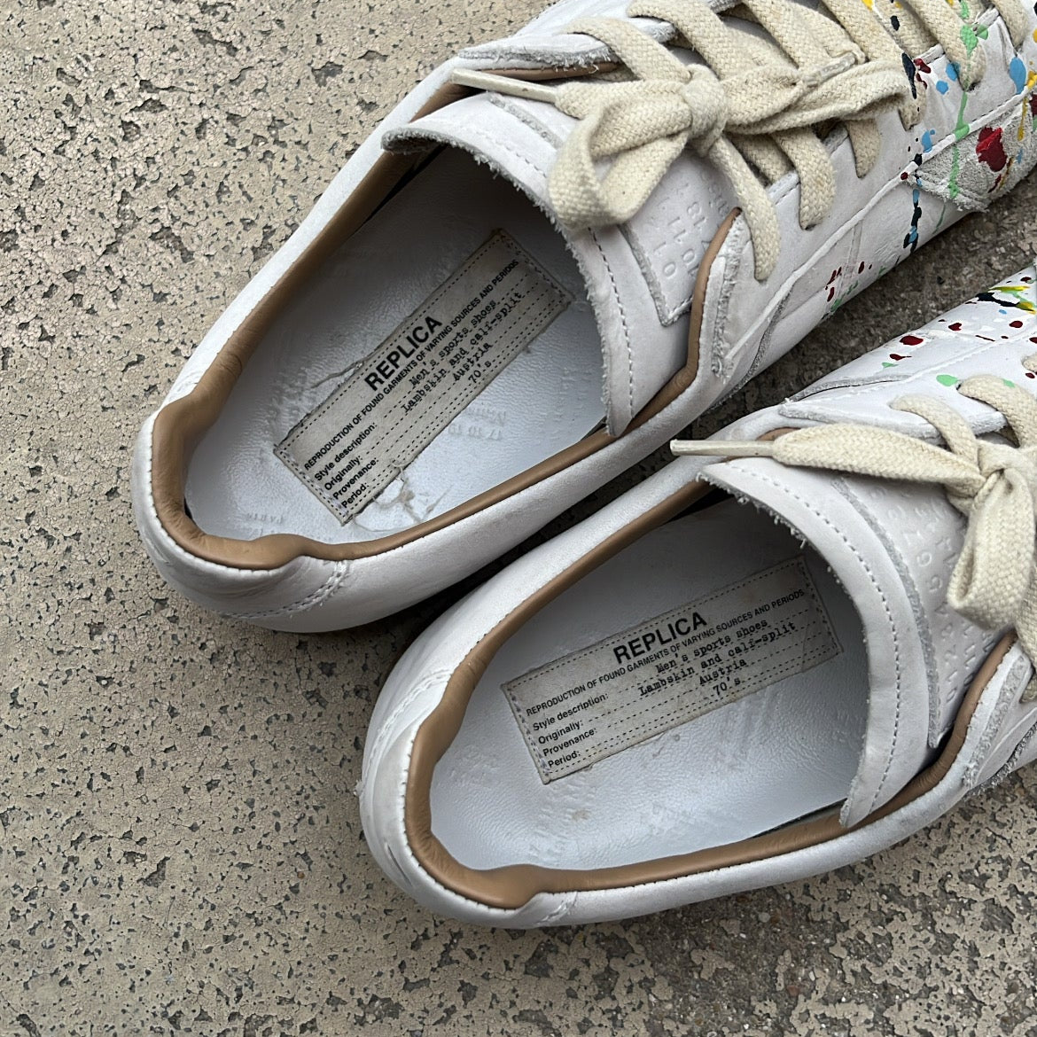 Maison Margiela GAT Paint Splatter White - EU44 / US10 / UK9