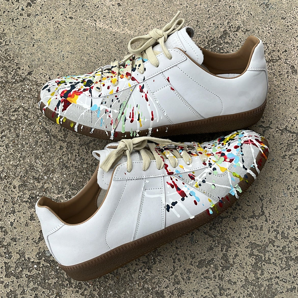 Maison Margiela GAT Paint Splatter White - EU41.5 / US8 / UK7