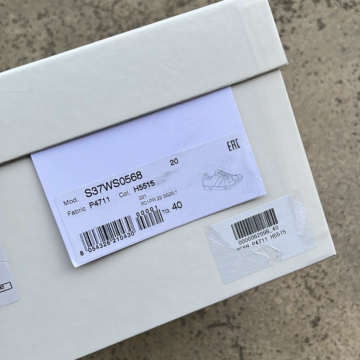 Maison Margiela GAT Paint Splatter Black - EU40 / US7 / UK6