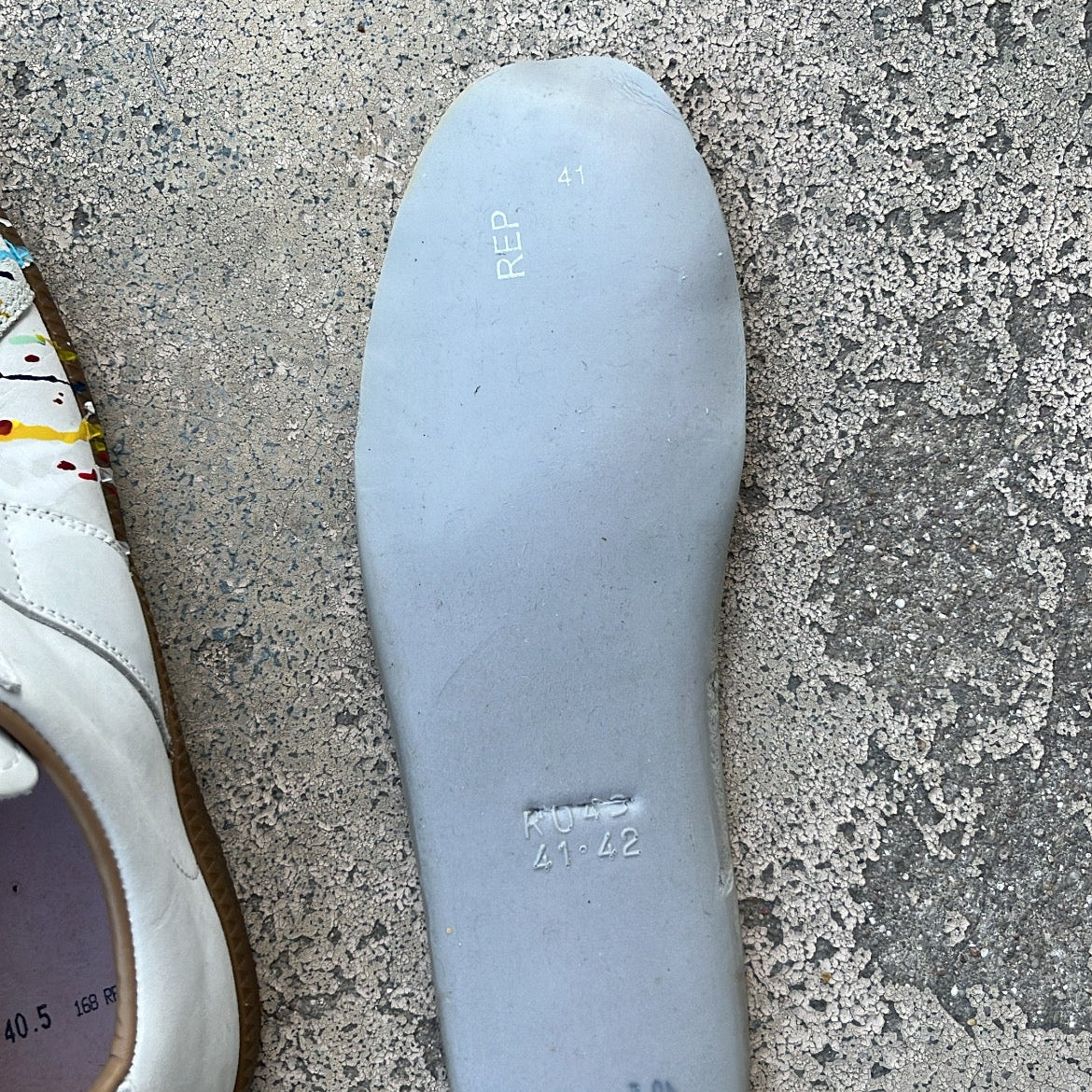 Maison Margiela GAT Paint Splatter White - EU40.5 / US7.5 / UK6.5
