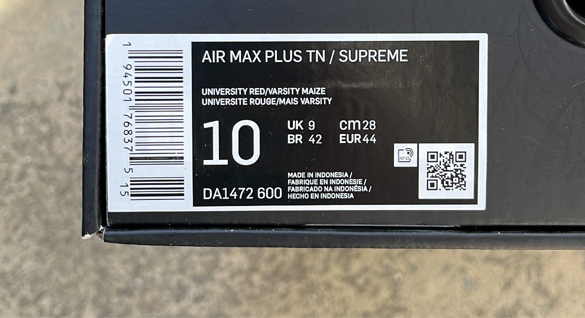 Tn Supreme Red - EU44 / US10 / UK9