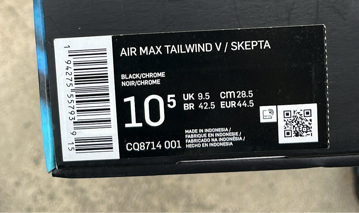 Air Max Skepta Blue - EU44.5 / US 10.5 / UK 9.5