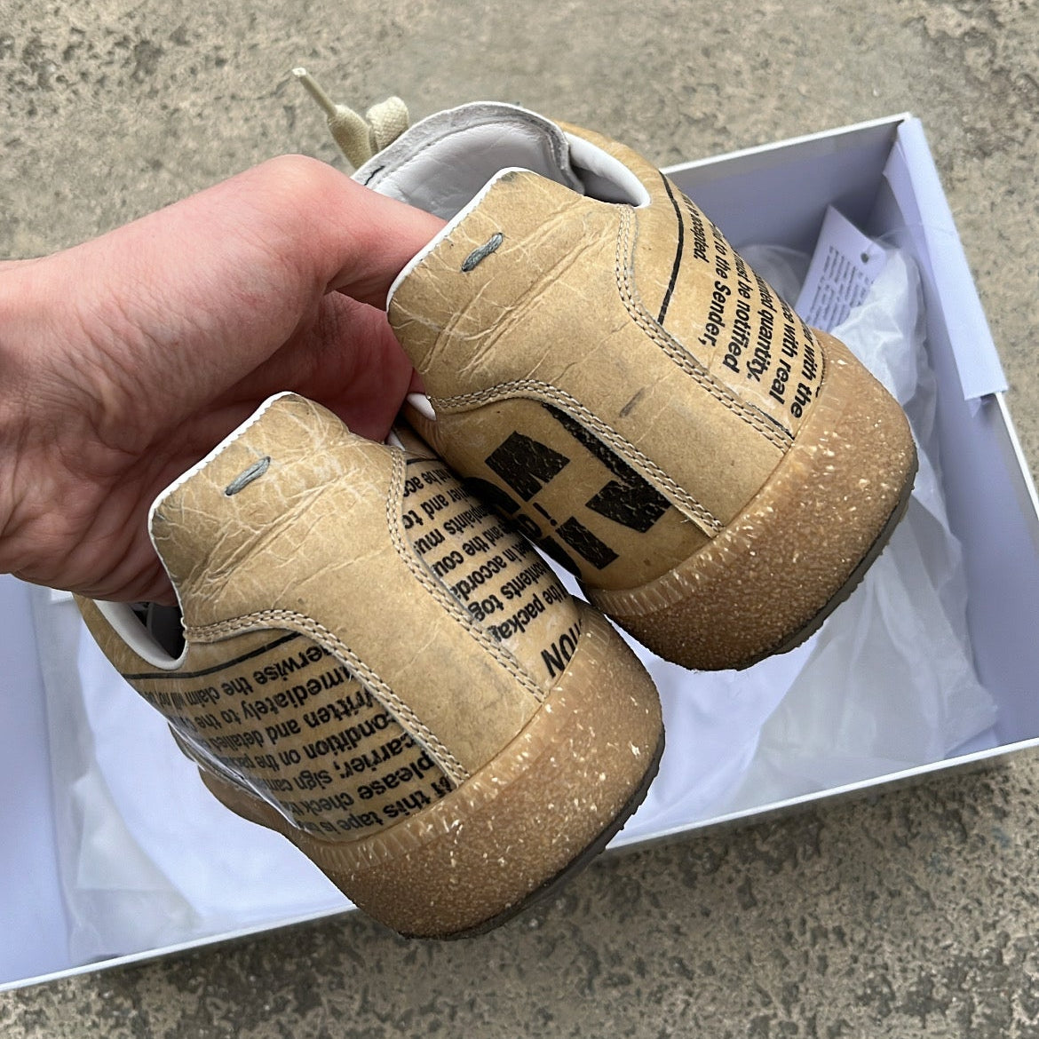 Maison Margiela GAT Newspaper Taped - EU43 / US9.5 / UK8.5