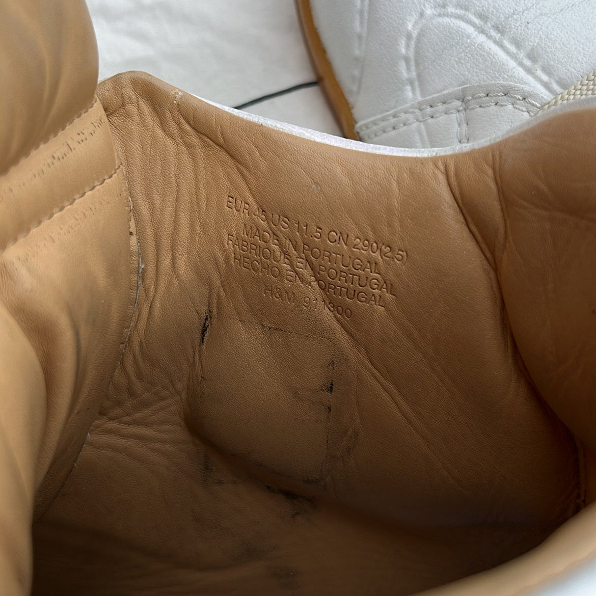 Maison Margiela x H&M High-Top White - EU45 / US11 / UK10