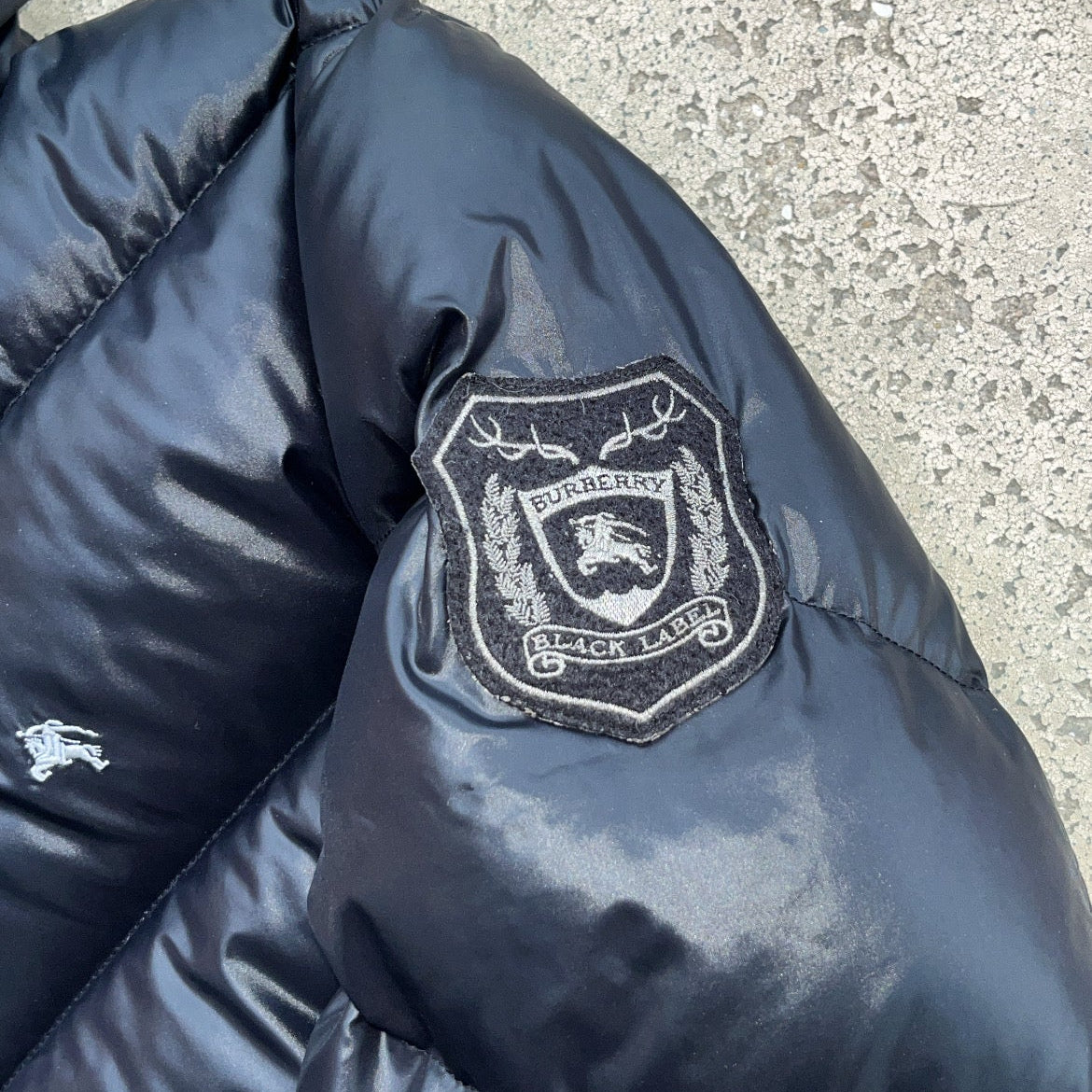 Burberry Black Label Glossy Black Jacket - L - 10th Years Anniversary