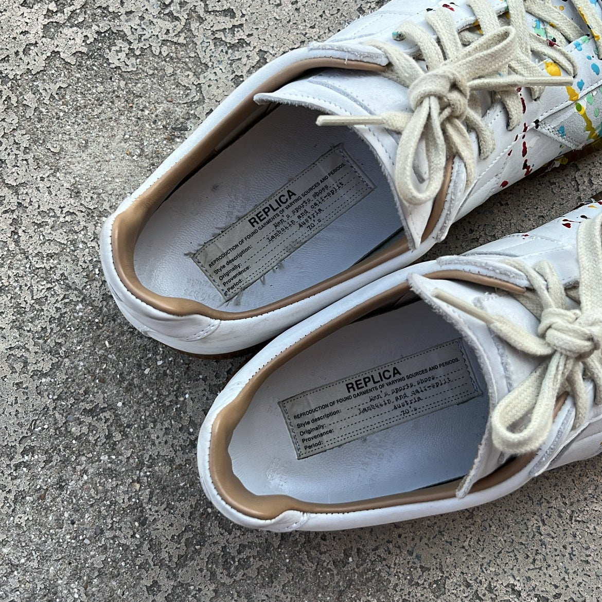 Maison Margiela GAT Paint Splatter White - EU42 / US8.5 / UK7.5