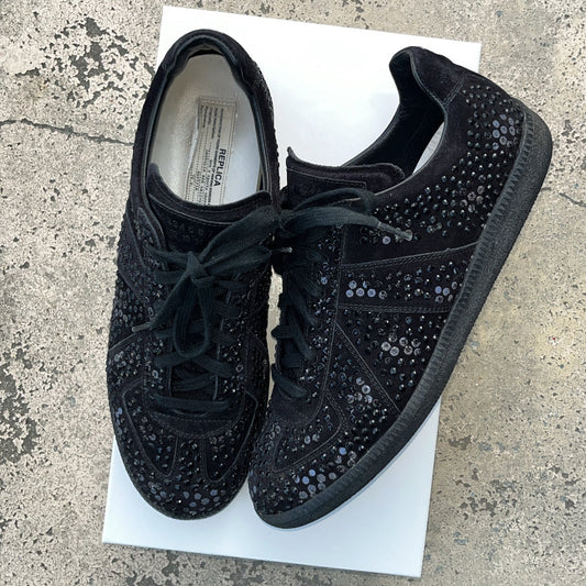 Maison Margiela GAT Swarovski Black Crystal - EU42 / US8.5 / UK7.5