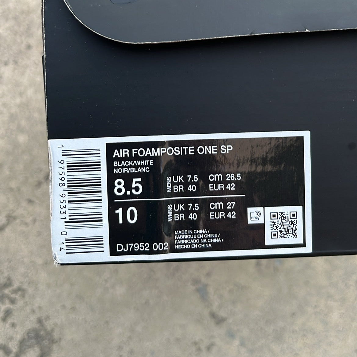 Foamposite CDG Cat Eye - EU42 / US8.5 / UK7.5