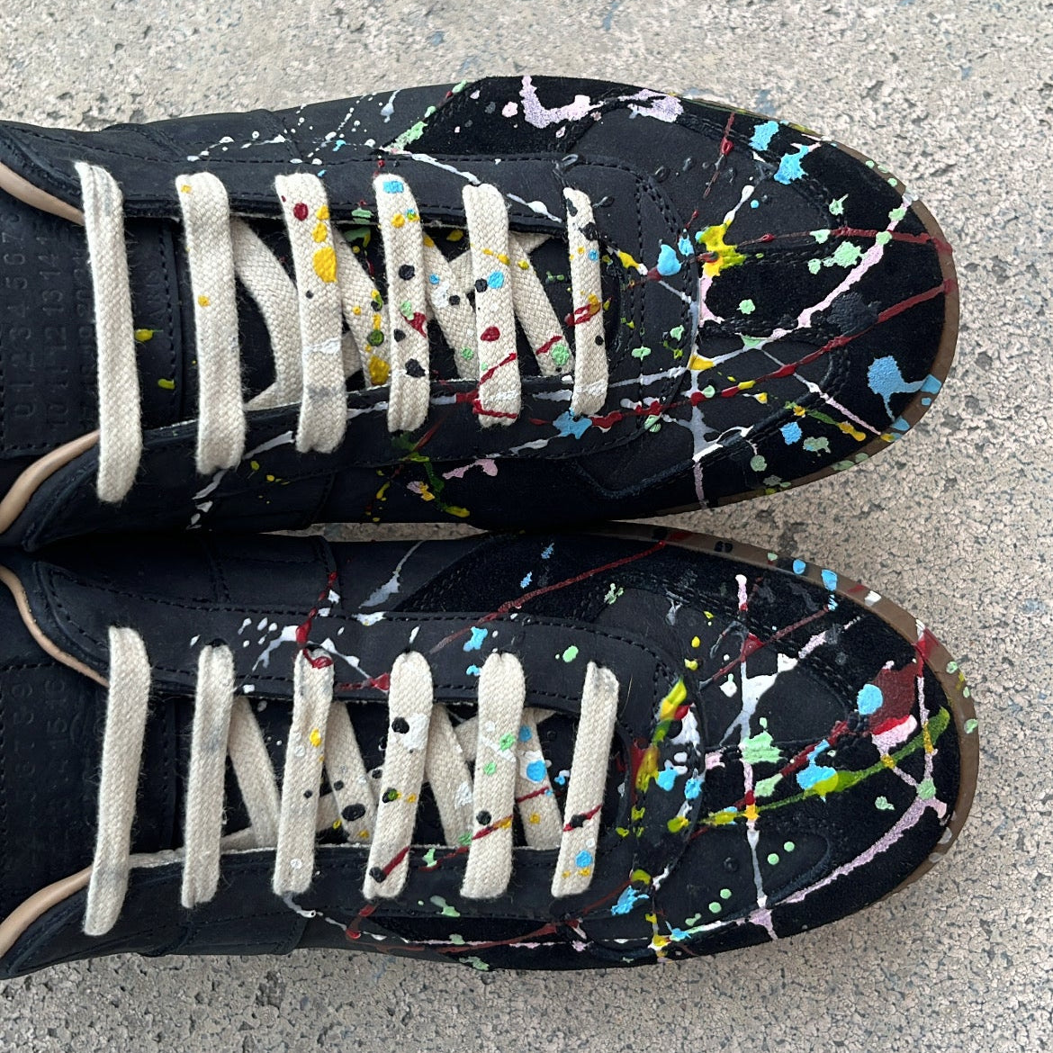 Maison Margiela GAT Paint Splatter Black - EU41.5 / US8.5 / UK7.5
