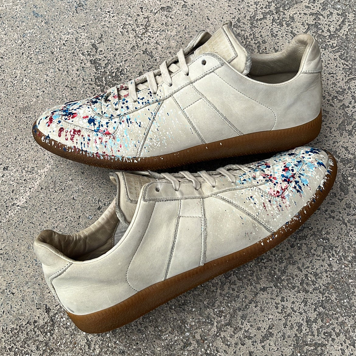Maison Margiela GAT Paint Splatter Grey - EU43 / US9.5 / UK8.5