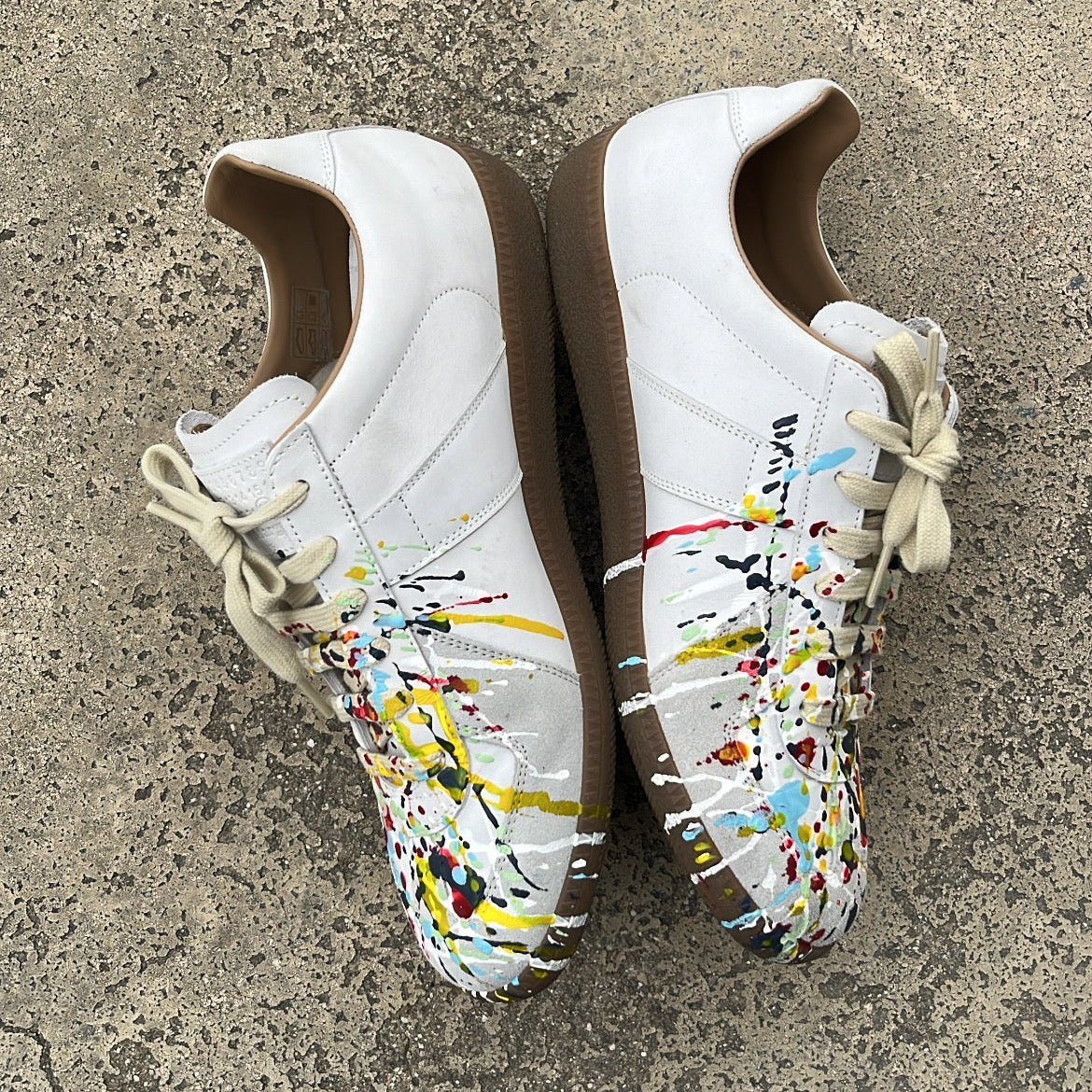 Maison Margiela GAT Paint Splatter White - EU41.5 / US8 / UK7