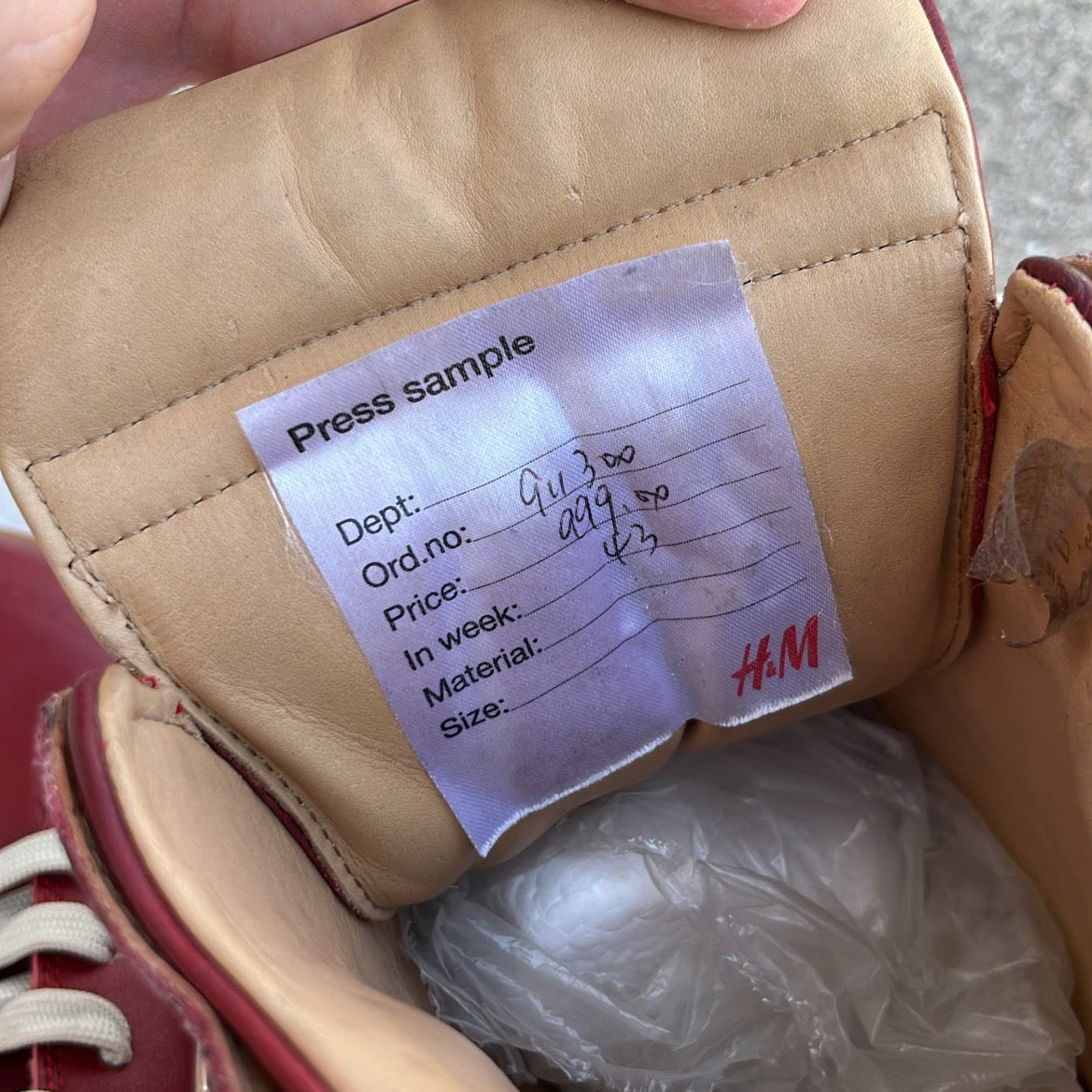 Maison Margiela x H&M High-Top Red - EU44 / US10.5 / UK9.5